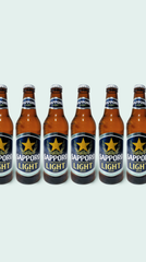 Cerveza Sapporo Premium Light Six